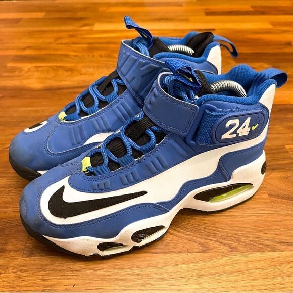 🍋 Nike Air Griffey Max 1 Varsity Royal Neon Volt Swingman Size 5.5Y / Women’s 7 - Picture 1 of 7